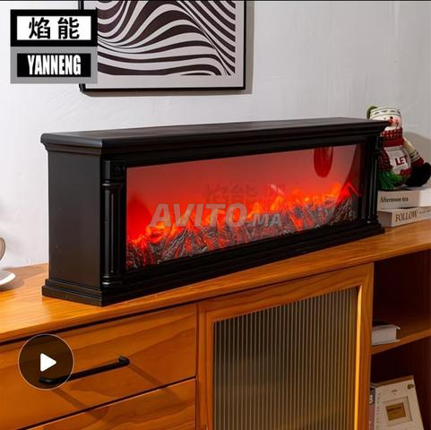 Cheminée électrique moderne imitant les flammes naturelles - 2