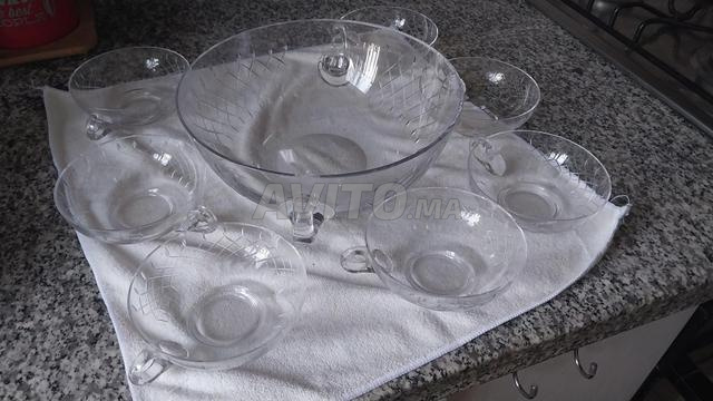 طقم طاولة كريستال فينتيج 8 قطع