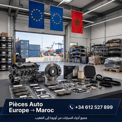 Toutes pièces de voitures d'occasion d'Europe au Maroc.