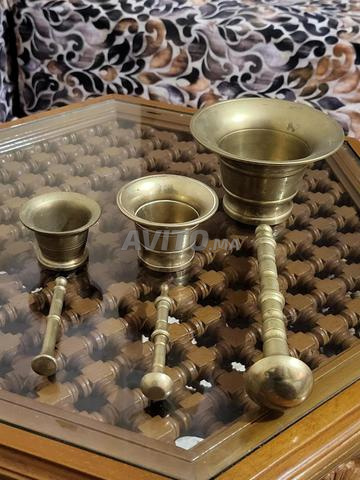 مهراز بثلاثة أحجام نحاسية - 2