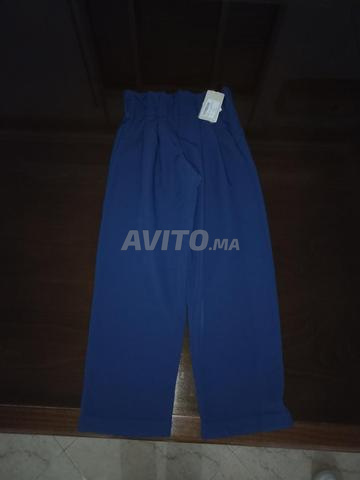 Pantalon bleu marine pour fille - 2