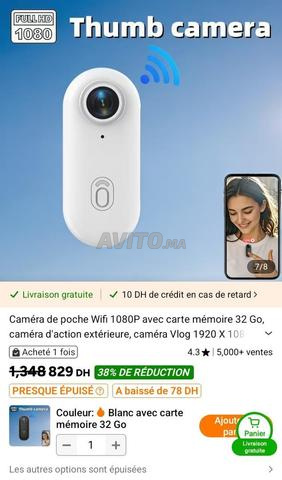 Caméra Sport Full HD 1080P / Noir / Boîte scellée - 2