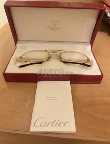 Lunettes Vintage Cartier Santos – Plaqué Or 20K