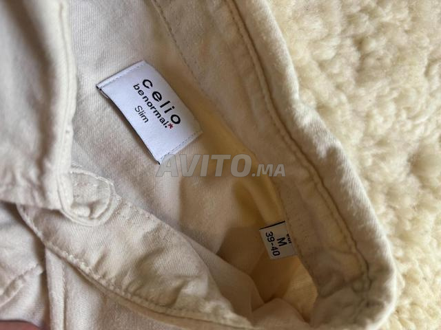 Chemise Celio Slim beige clair - Taille M - 2
