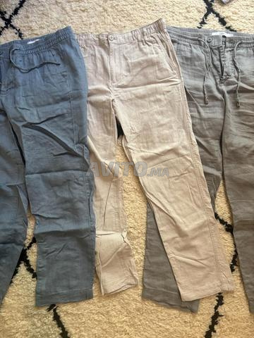 Lot de 3 pantalons Celio en lin - Taille 40 - 2