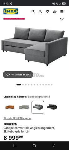 Canapé lit d'angle avec rangement IKEA