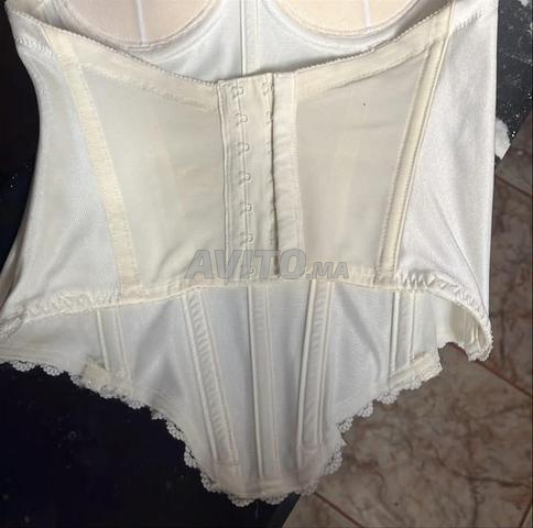 Corset Satin Ivoire Élégant Style chic🤍 - 2