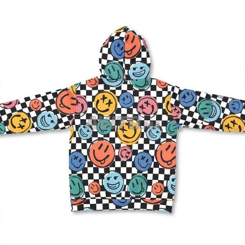 Veste originale SHEIN Smiley carreaux colorés Agadir - 2