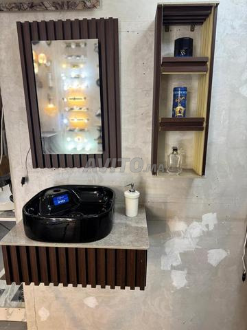 Meuble salle de bain en PVC et céramique italienne - 2