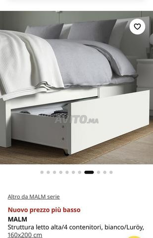 Je vends un lit double sans matelas - 2