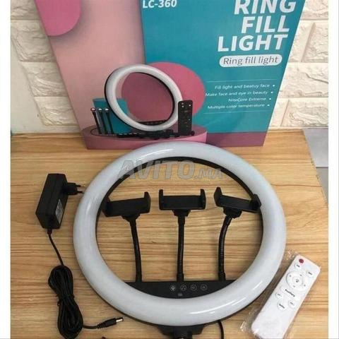 Ring Light LED LC360 36cm & 3 supports smartphone - 2