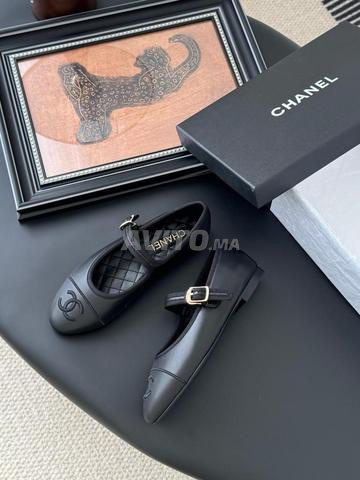حذاء باليرينا شانيل جلد ماري جين CH6540 - 2