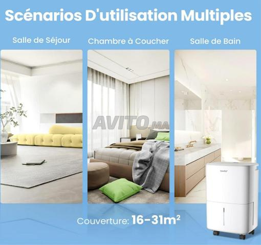 Déshumidificateur Compact, absorbe jusqu'à 10L/jour - 2