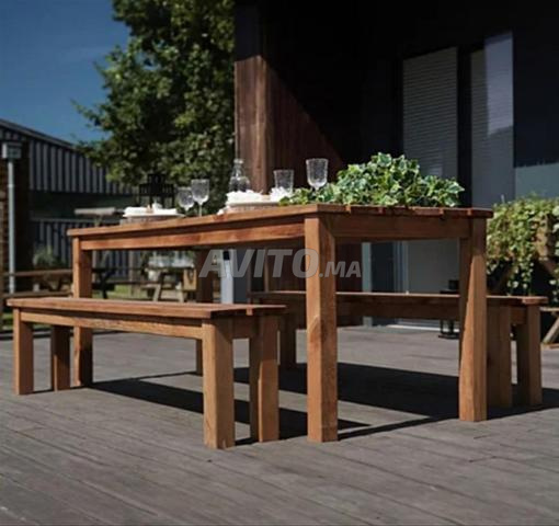 ENSEMBLE TABLE DE JARDIN - 2
