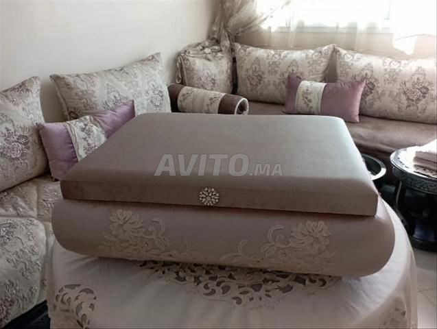 Ensemble artisanal en velours. - 2
