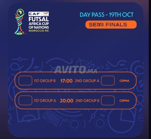 Billet demi-finale CAN futsal - 2