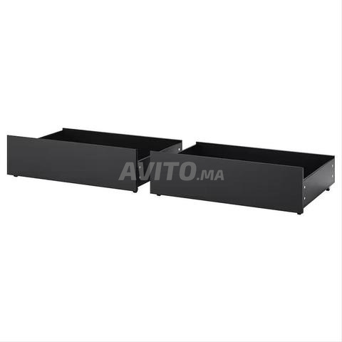 2 tiroirs de lit MALM IKEA neufs brun-noir - 2