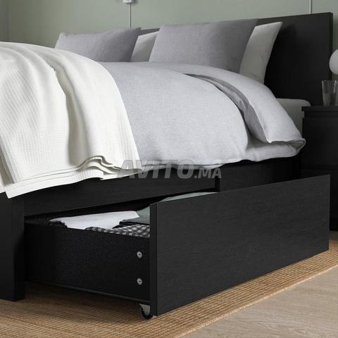 2 tiroirs de lit MALM IKEA neufs brun-noir