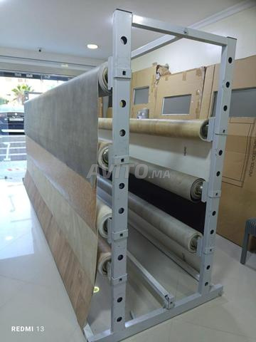 Support pour rouleaux de 'gerflex' ou tapis - 2