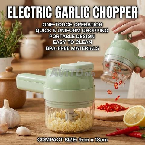 Hachoir Électrique Portable 4 en 1 pour Légumes - 2