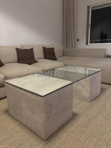 Table basse en travertin - 2