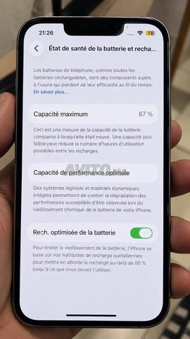 iPhone 14 normal 128GB état 87 Violet - 2