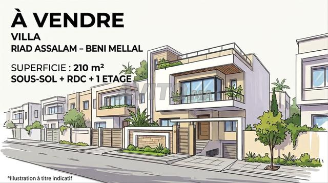 Villa neuve à vendre Riad Salam