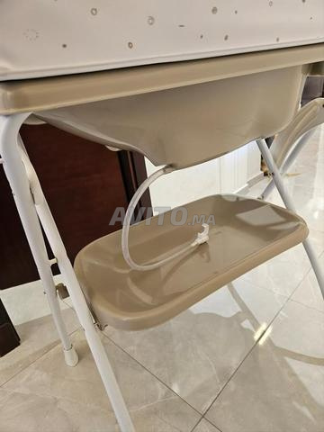 Table à langer bébé avec baignoire intégrée beige - 2