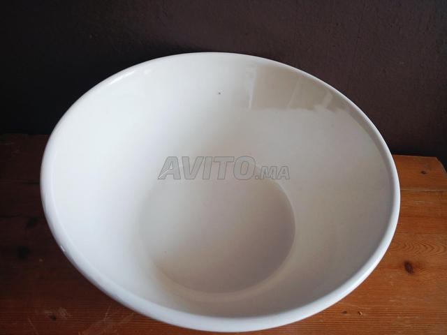 Grand bol en céramique blanche DIVA DESIGN - 2