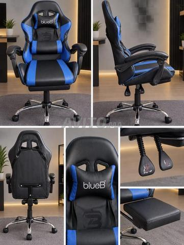 chaise gaming bleu 