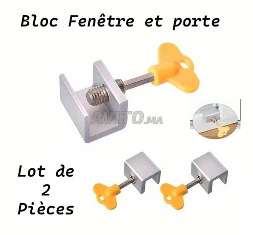 Lot de 2 Serrures de Sécurité pour Fenêtres/ Portes - 2