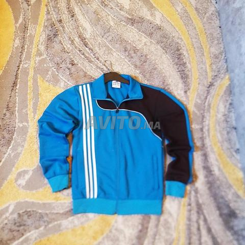 Veste de sport Adidas originale Vintage bleu et noir - 2