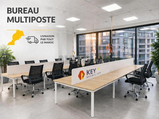 BUREAU MULTIPOSTE EN BOIS LOCALEE - 2