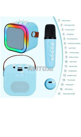 Karaoké Bluetooth avec 2 Micros Sans Fil - 2