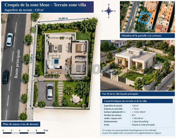 Terrain zone villa Assilah - 2