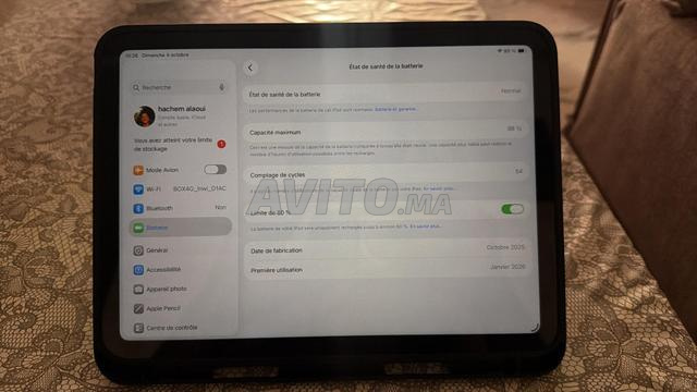 iPad A16 128 go comme neuf - 2