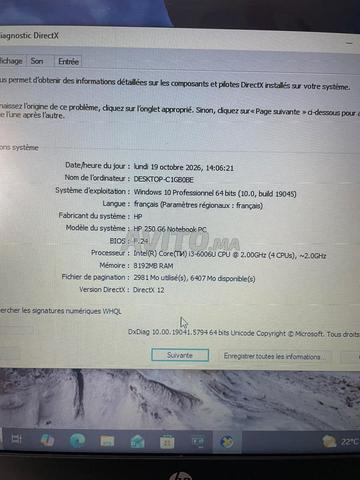 لابتوب HP i3 الجيل السادس 256SSD من محل - 2