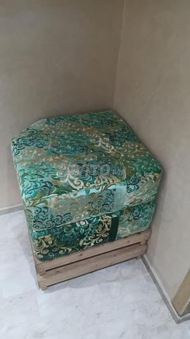 Coin matelas salon avec bois - 2