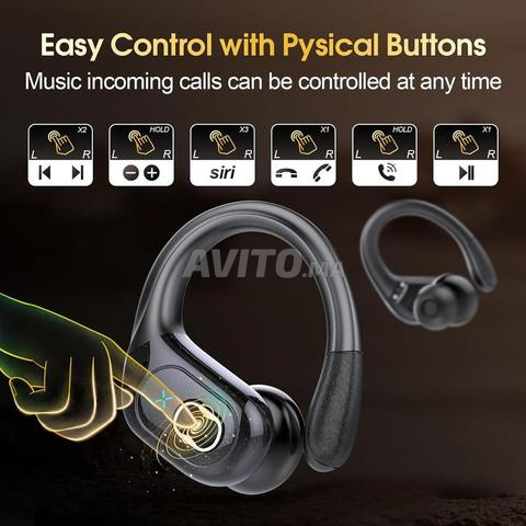 سماعات بلوتوث لاسلكية رياضية، 75 ساعة 5.4 HiFi