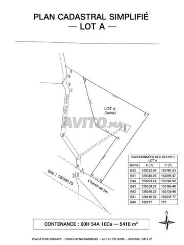 LOT A T31134/35 - Sidi Ishak 301 Nationale - 2