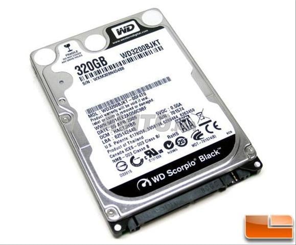 قرص صلب WD Scorpio Black بسعة 320 جيجابايت SATA – بحالة جيدة