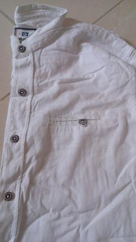Chemise Homme Col Mao Blanche - Taille S/M - Chic - 2