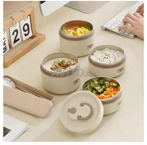 Ensemble de boîtes de conservation alimentaire thermiques avec sac élégant - 2