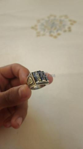 Bague Homme Argent 925 Onyx & Marcassite - 2