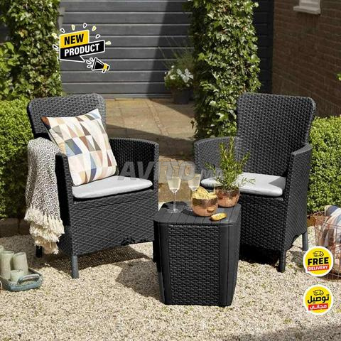 Set Blacon X03 Pièces - Graphite - Effet Rotin