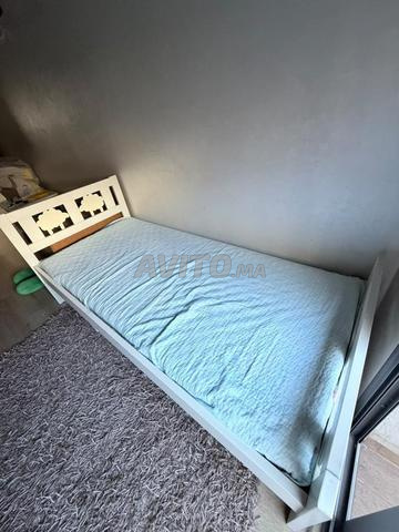 Lit enfant Ikea blanc avec commode offerte - 2