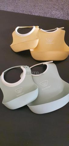 Lot de 4 bavoirs BabyBjörn Souple vert et jaune - 2
