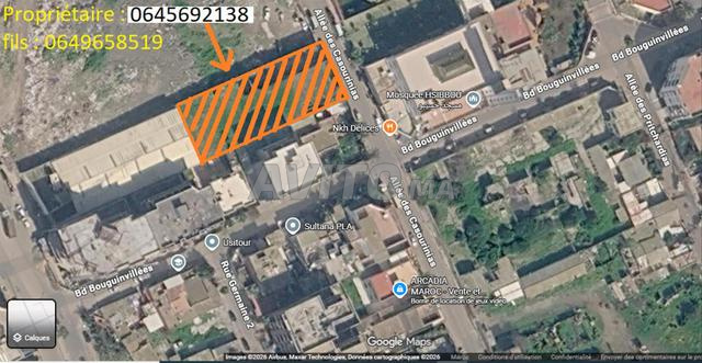 Terrain à vendre d'une superficie de 1600 m² dans le quartier Ain Sebaa