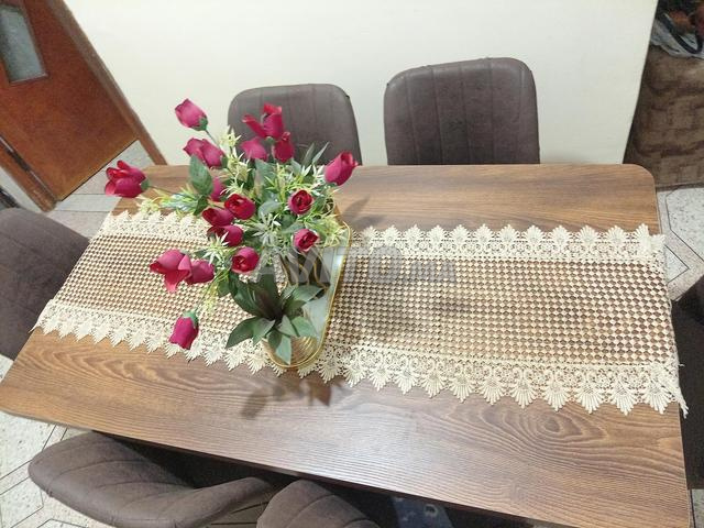 طاولة طعام جديدة بـ 6 كراسي - 2