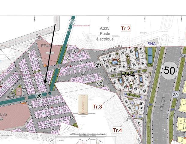 2 Lots de 100 m² * 2 à Tanger Balia